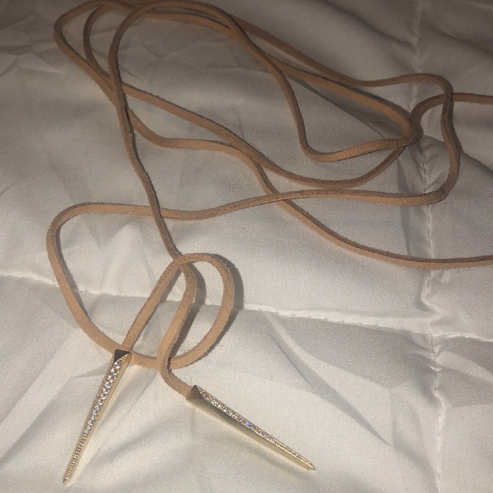 Kendra Scott Pierce Tan Choker Necklace in Gold